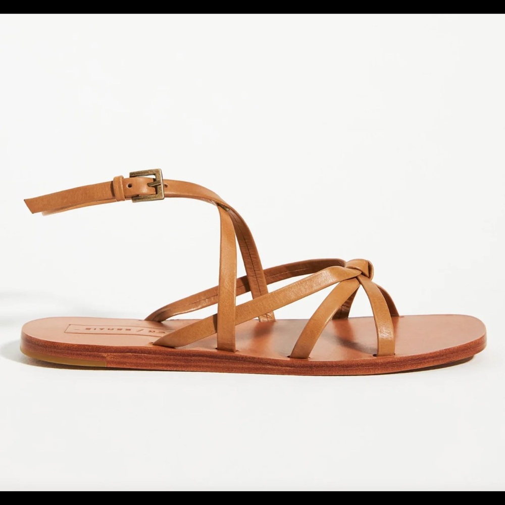 EITHER/OR Leather Strappy Sandal